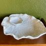 Vintage ceramic cabbage leaf platter Image 2
