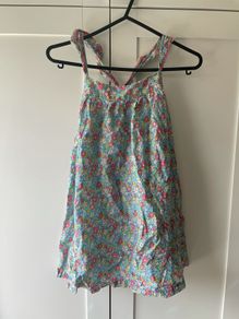 Penneys ditsy pattern dress with ruffle sleeve s
