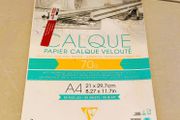 Smooth Tracing Paper  Calque Veloute A4 50 Sheets (17 Remaining)