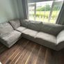 Grey Corner Sofa with Chaise - good condition Image 3