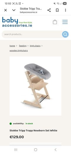 Stokke Trip Trappe High chair with accessories