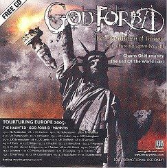 God Forbid, The Haunted, Manntis CD Promo Sampler Cardsleeve