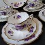 Rare Antique Melba Bone China "Violets" Tea Set Image 6