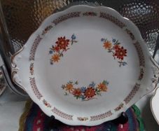 Nice Eared China Cake Plate