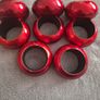 Christmas Napkin Ring/Eight Acrylic Cylinder Napkin Rings (Red) Image 2