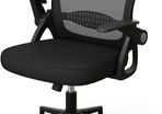 Ergonomic Office Desk Chair Breathable Mesh Back Adjustable Height Folding Armrests