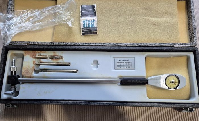 SOMET Precision Dial Bore Gauge 105-205mm Depth 400mm Czech Republic NOS Boxed