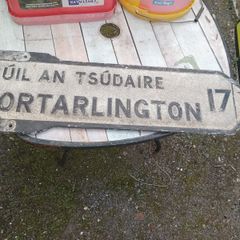 old  road  sign