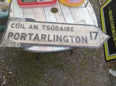 old  road  sign