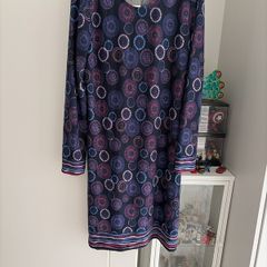 On Fire Midi Dress Size 16 Brand New