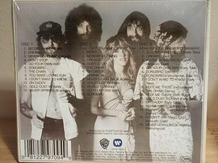 Fleetwood Mac Rumours 3  CD Album Expanded Edition