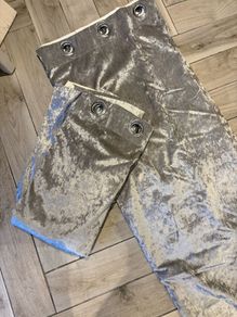 Grey Silver curtains