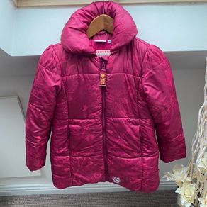 LEGO Wear Quilted Winter Puffer Jacket Hot Pink / Magenta Floral Girls Age 9