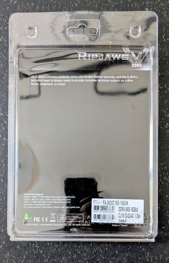 G.skill 3600 16gb Ripjaws V Kit (2x8gb), Black