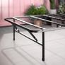 Shawn SmartBase Folding Guest Bed Frame 3ft Single  90 x 190 cm Space Saving with Underbed Storage, No Assembly  Black Image 6