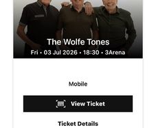 Wolfe tones ticket