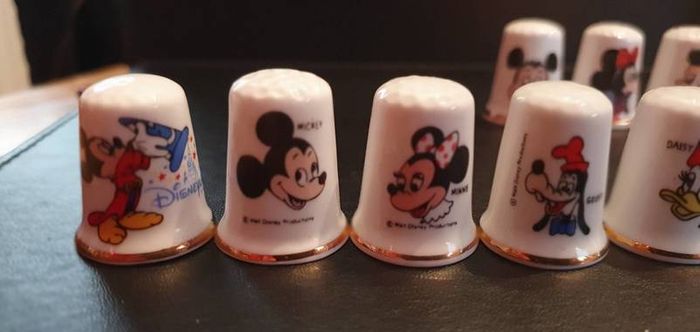 Disney Themed Bone China Thimble Collection