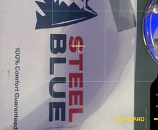 Black Steel Blue Safety Boots