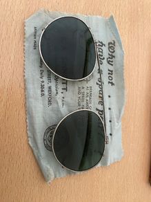 Antique clip on sunglasses