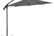 Cantilever Umbrella with Steel Pole 300 cm Anthracite