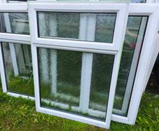 PVC Double glazed window- Opaque glass- Good quality