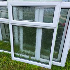 PVC Double glazed window- Opaque glass- Good quality
