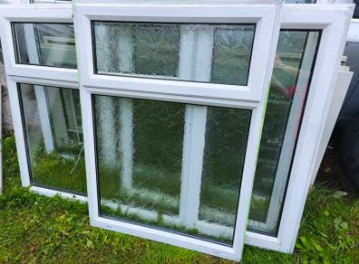 PVC Double glazed window- Opaque glass- Good quality