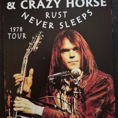 Neil young / crazy horse , vintage style metal sign .