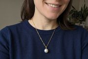 Christmas Gift: White South Sea Pearl Pendant,
