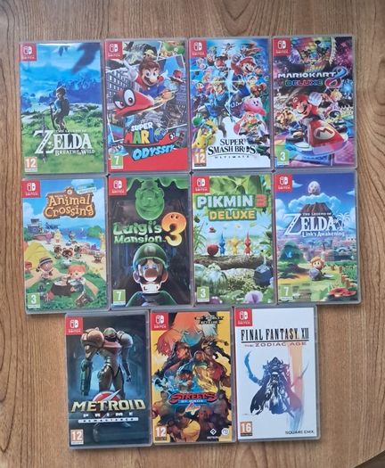 Mint Switch V2 Neon Bundle - Boxed - 11 Boxed Games - Liffey Valley