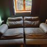 3 Seater Leather Recliner Sofa Image 3
