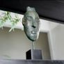 Asian Mask (42cm) - Patinated Bronze Image 3