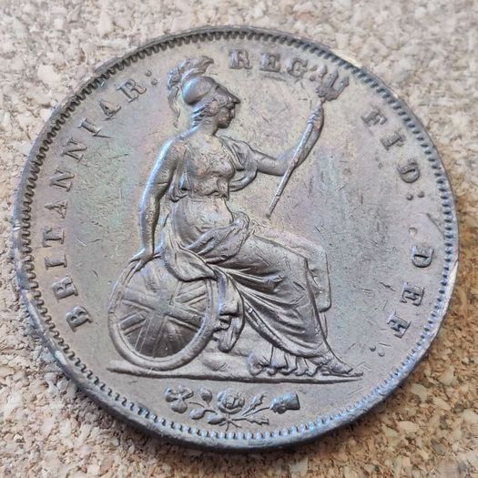 1853 Great Britain Penny WW Queen Victoria Young Head