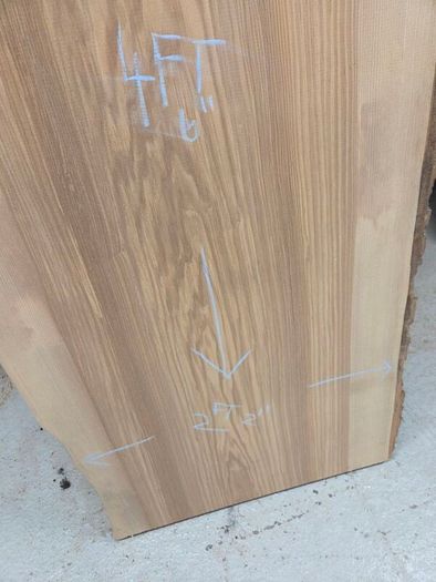 Live Edge Ash Slab - Kiln Dried