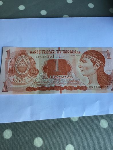 Banknote from Honduras- 1 Lempira