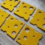 Multi Placemats and Coaster Funny Cheese Shape and Colour Image 5