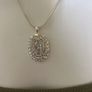 Silver tone sparkling necklace Image 3