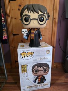 Funko Pop Harry Potter with Hedwig Massive 18" Super Sized Vinyl Figure (Boxed)