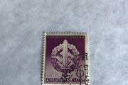 Genuine WW2 German stamp - Sword and Swastika