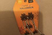 Hallloween spider Web drop earrings