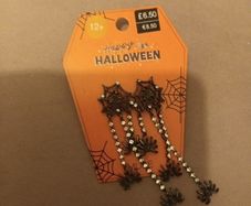 Hallloween spider Web drop earrings