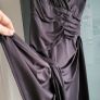 Jenny Packham No.1 charcoal ruched embellished dress Sz 14 - Bnwt Rrp 140 sterling Image 8