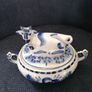 Gzhel Cow Sugar Bowl Image 6