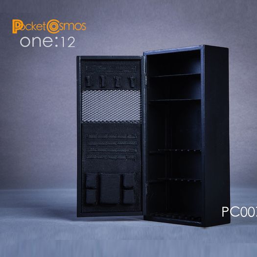 1/12 scale metal weapons locker diorama accessory Pctoys mezco