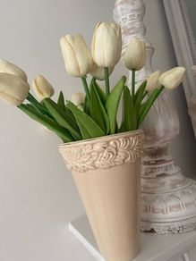 ShabbyChic Vase and Flowers