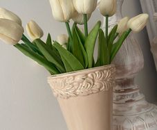 ShabbyChic Vase and Flowers