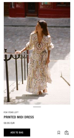 zara midi dress