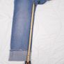Paige Medium Blue Sasha Ankle High-Waisted Wide Leg Turn up Jeans Size 25 Image 10