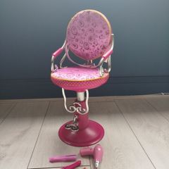 Our Generation Salon Chair and Accessories Sitting Pretty Playset