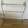 Ornate White Gold Towel Stand Clothes Rail Image 4